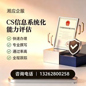 鄂尔多斯CS信息系统化能力评估申报服务